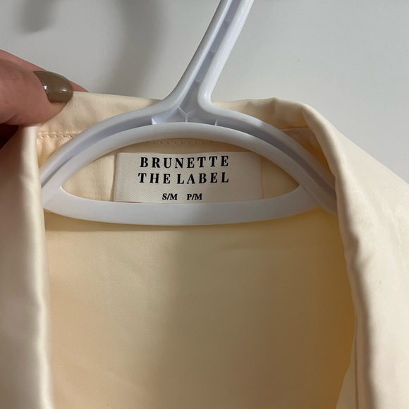 Brunette the Label: Stain Button Up Shirt in Off White - Picture 2 of 4